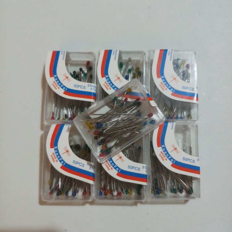 jarum pentul 1 kotak