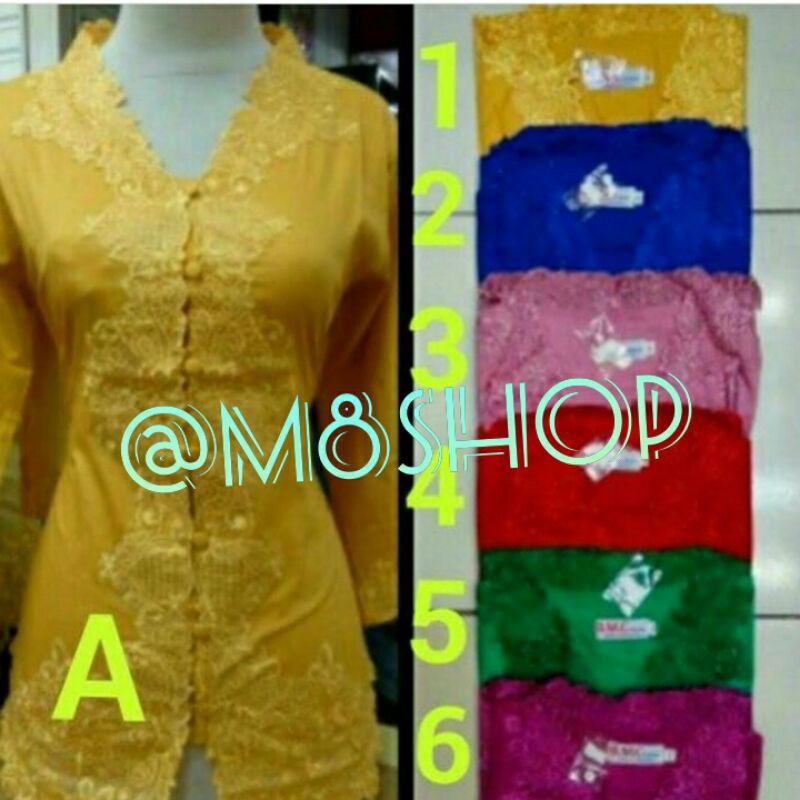 KEBAYA BORDIR MODERN ENCIM JUMBO LENGAN PANJANG