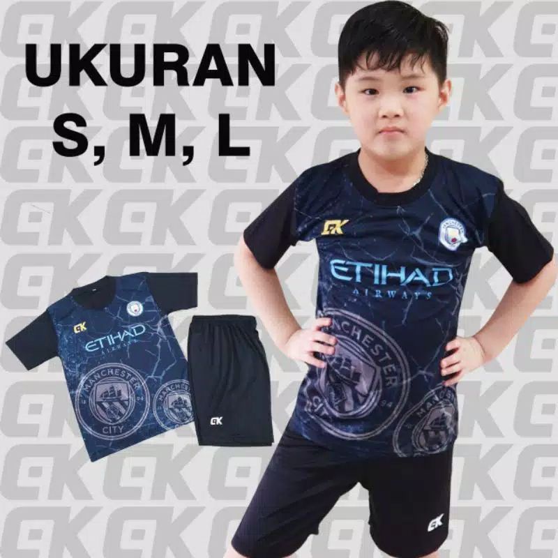 setelan bola anak/ setelan bola printing/jersey LIVERPOOL  hitam anak ready size S M L