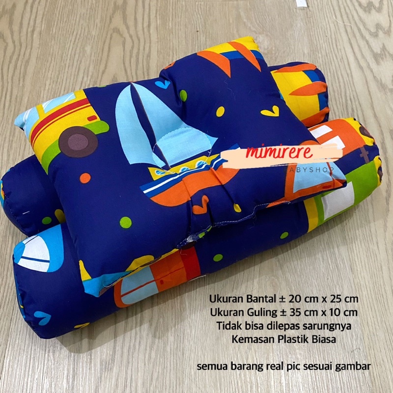 Promo! Bantal Guling Bayi Anti Peang 3in1 Set Ekonomis Perlengkapan Tidur Bayi