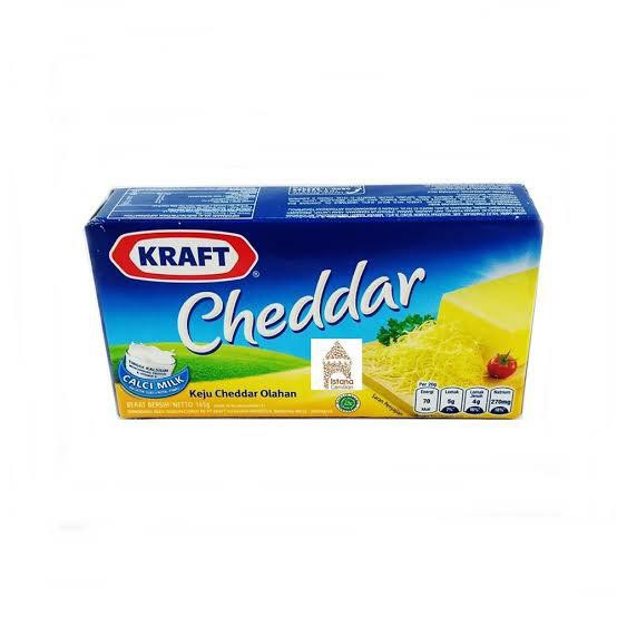 Jual KRAFT Keju Cheddar Cheese Kotak 165gr KRAFT BEST SELLER Enak ...