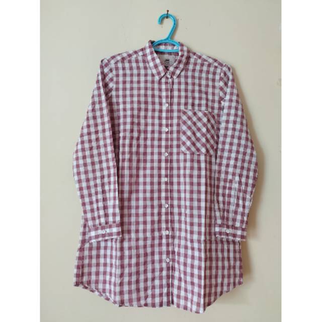 Tunik kotak-kotak merk Logo Jeans 100% Original