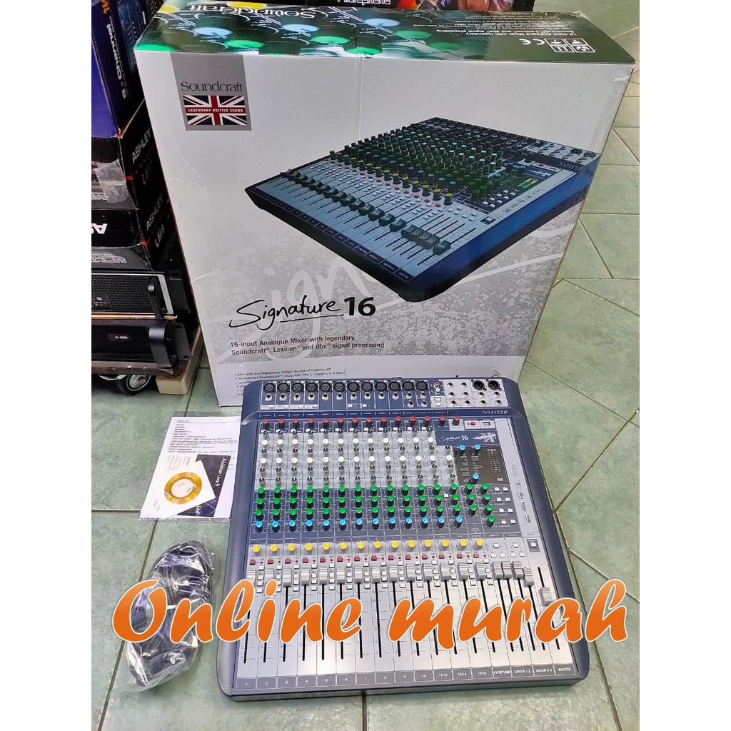 Mixer Soundcraft Signature 16 16channel signature16