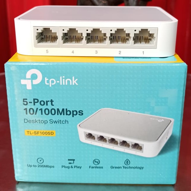 SF1005D | SWITCH HUB TP-LINK TL-SF1005D 5 PORT 100 MBPS ORIGINAL RESMI