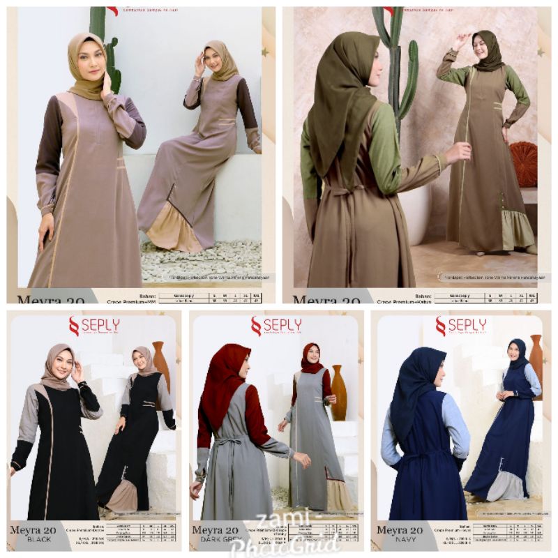Seply Meyra 20 gamis ORIGINAL berkualitas