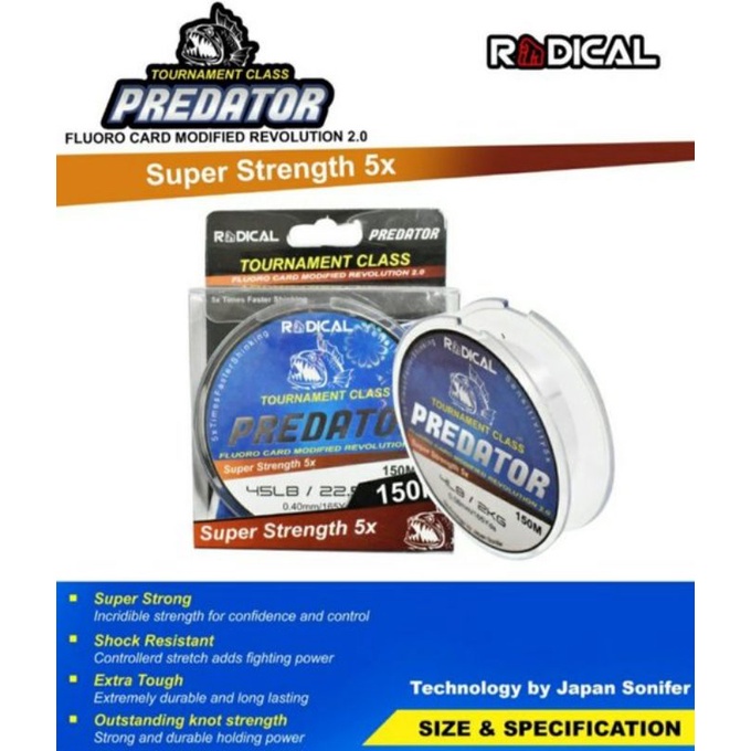 Senar Pancing Radical Predator 150M