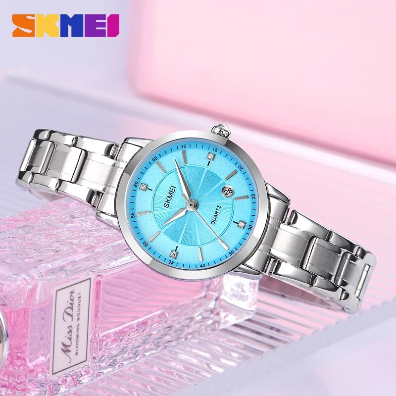 SKMEI 1819 Jam Tangan Wanita Analog Tali Stainless WATCHKITE WKOS