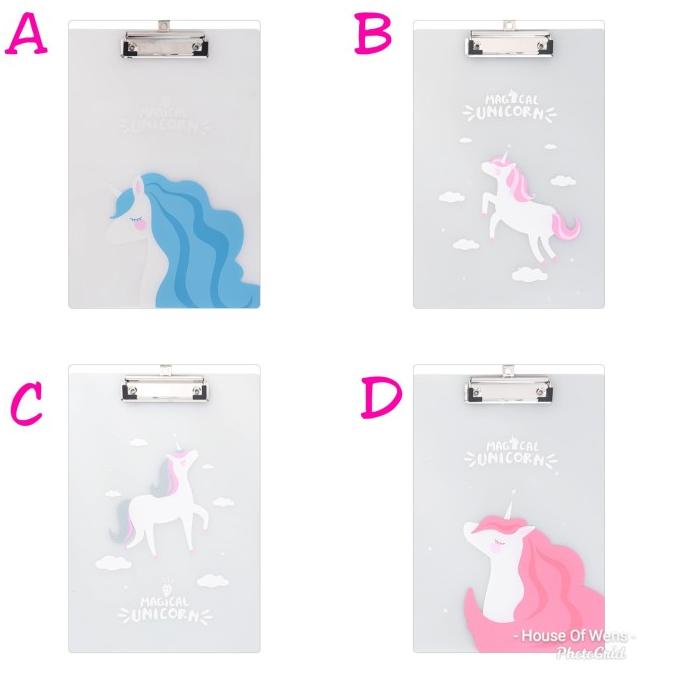 

DREAM UNICORN CLIPBOARD A4 - PAPAN DOKUMEN - PAPAN A4