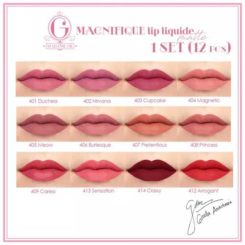 Madame Gie Madam Lip Liquide Matte Classic Series - MakeUp Lip Cream Lipstik