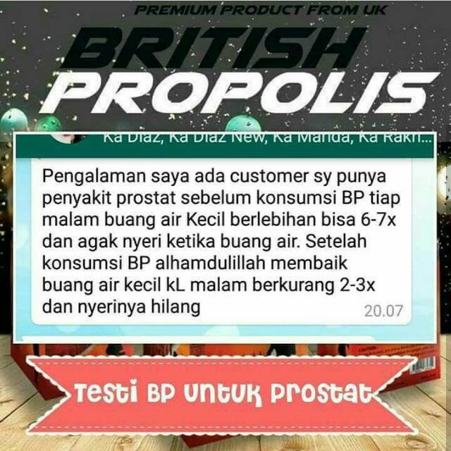 Herbal Alami British Propolis Utk Prostat Kanker Jantung Tumor Tipes Paru Imuniyas Hiv Wasir Ginjal Shopee Indonesia