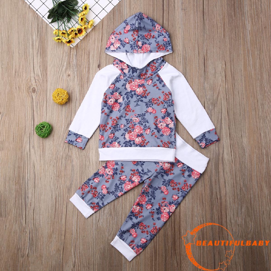 girls floral tracksuit