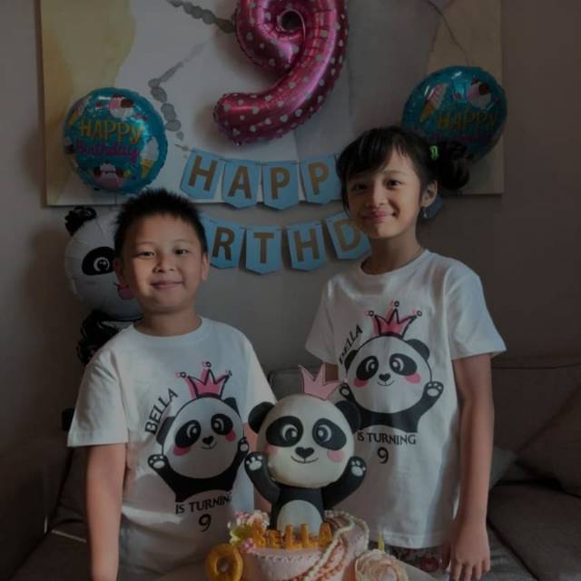 Kaos panda couple/ kaos panda / kaos custom / Kaos design / baju custom / baju design / baju kaos / 