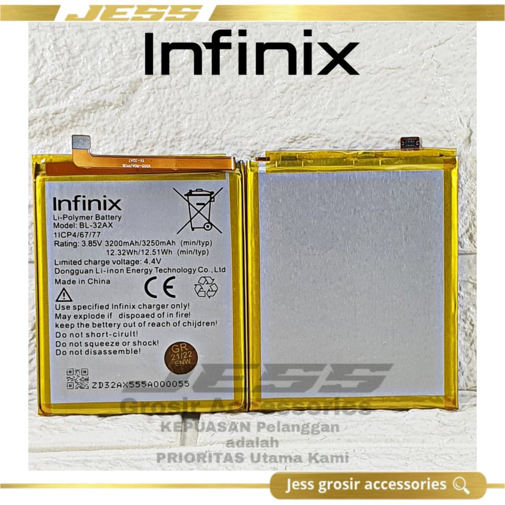 Baterai Battery Original INFINIX Kode Batre BL-32AX - BL32AX Tipe Hp Zero 4 X555