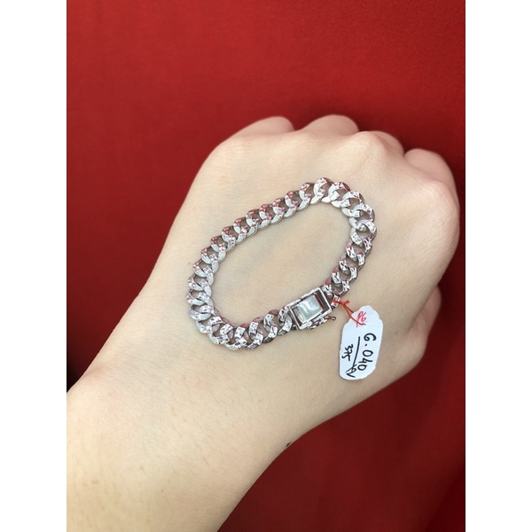 Gelang sisik naga anak emas putih 8K / 375