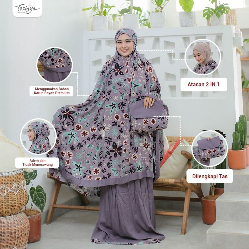 MUKENA TAZBIYA LIST 2IN1 UMILNA SERIES ALLSIZE