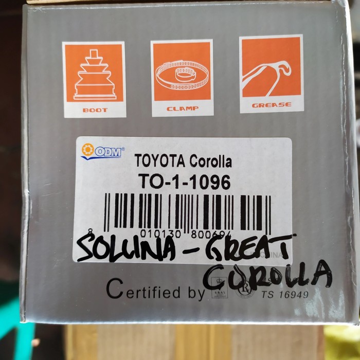 CV Joint as roda Luar Toyota Soluna Great Corolla