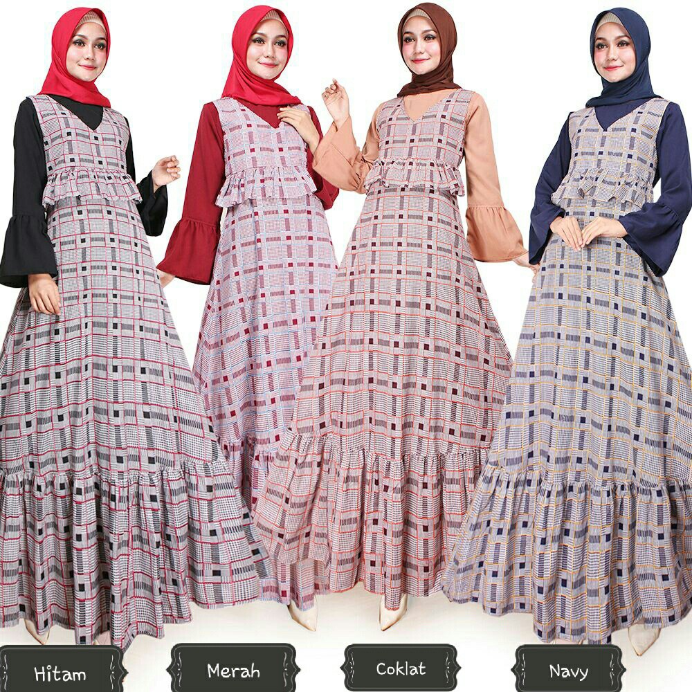 VER Lumia Maxi 108 Katun kotak zara combi wollycrepe Baju nyatu dgn dlm Fit to L ELCL JMT