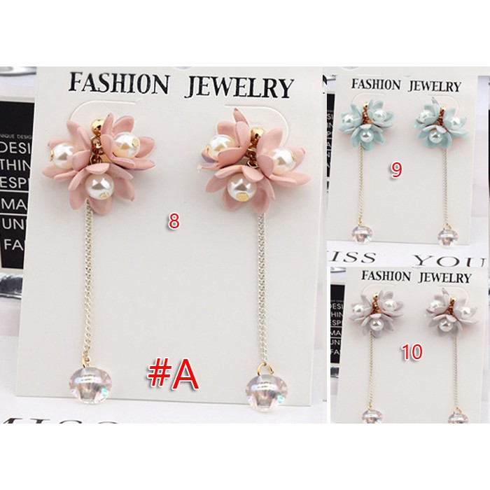 Anting panjang fashion wanita import ala korea kekinian aneka varian murah berkualitas 374