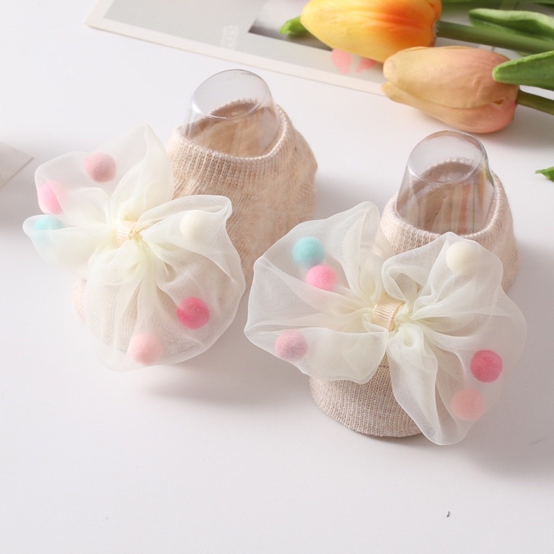 Kaos kaki bayi lucu Kaus kaki Motif Ribbon / Twilly