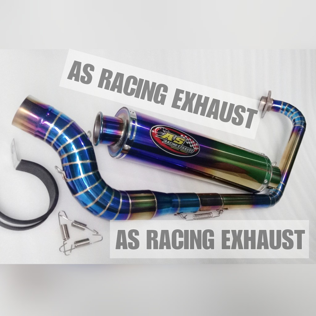 knalpot bluemoon vixion new vixion old nva nvl vixion AS RACING ORIGINAL FULLSYSTEM