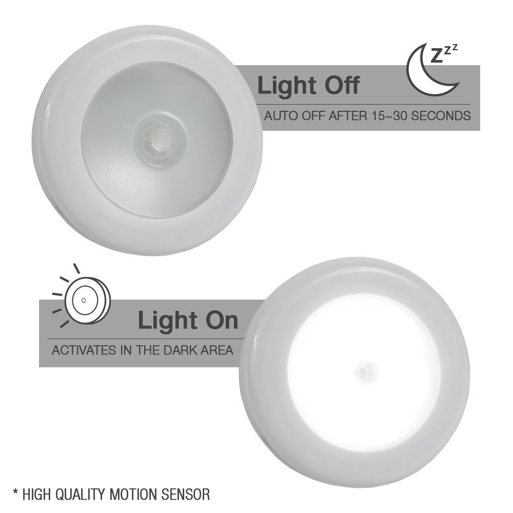 Hot Sale/Wireless PIR Motion Sensor Otomatis LED Lampu Malam Lorong Lemari Tangga Kamar Lampu