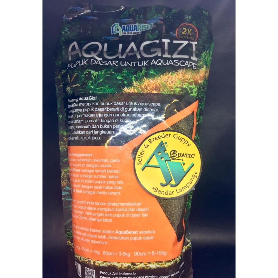 AQUAGIZI Pupuk dasar tanaman air aquascape aquarium