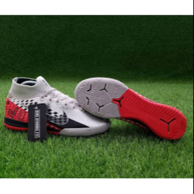 Sepatu Futsal Nike Mercurial Superfly VII Academy Neymar IC - Chrome Platinum
