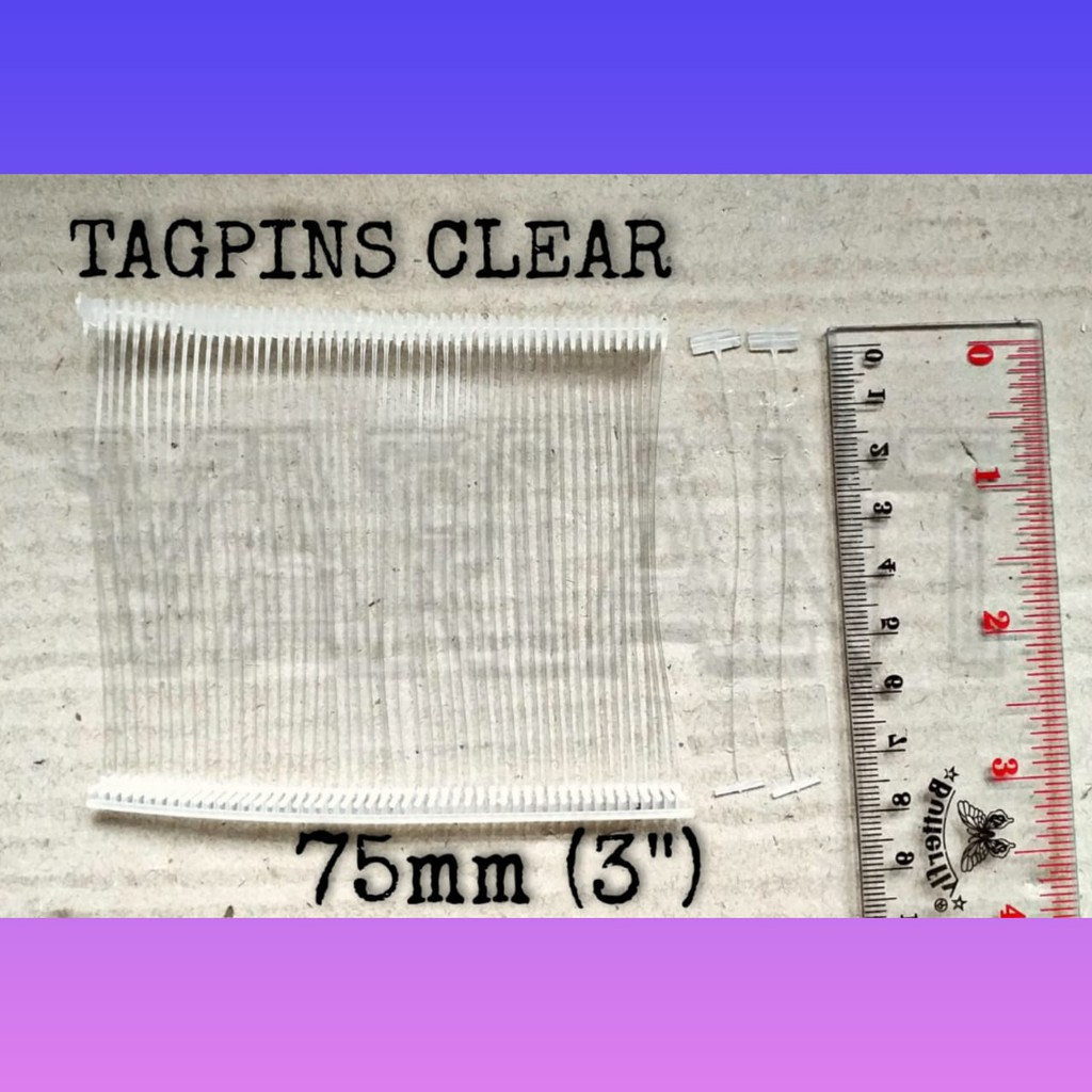 

TEMBAKAN HARGA SWIFT TAG PIN SWIFT TACK TAGPIN TAGPINS CLEAR 75mm 3" (SAGA)