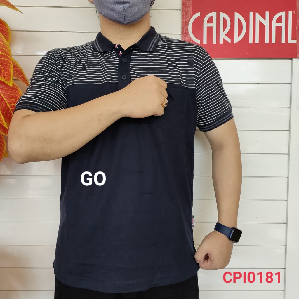 gof KP CARDINAL KAOS POLO Cowok Kaos Pria Lengan Pendek Pakaian Laki Laki Dewasa Berkerah Casual