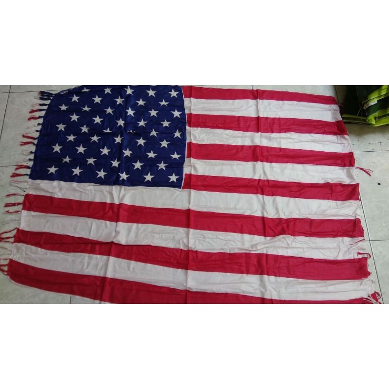 kain pantai motif bendera amerika