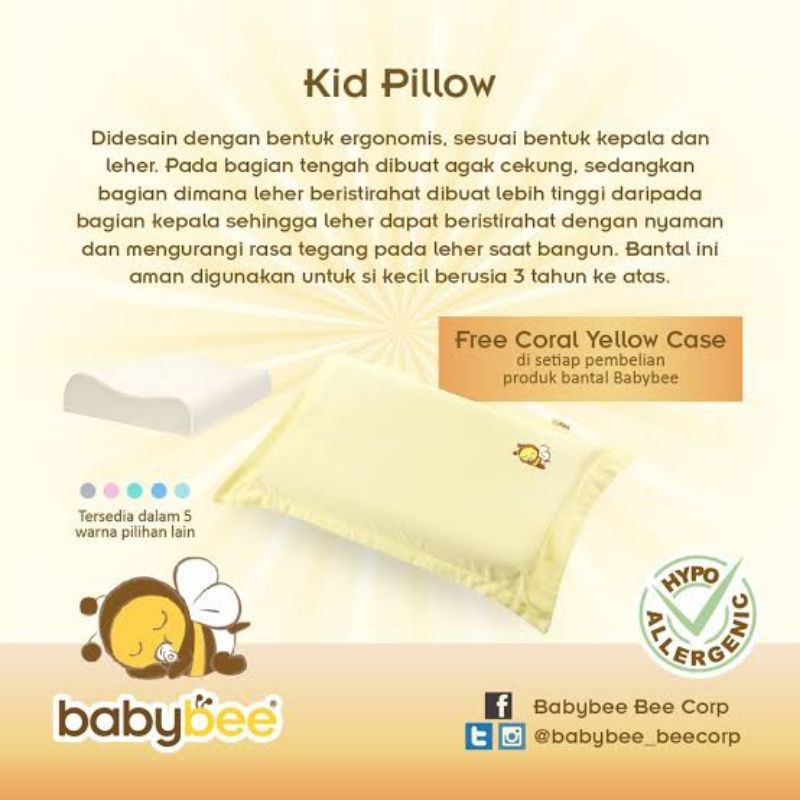 Babybee Kid Pillow Bantal Balita