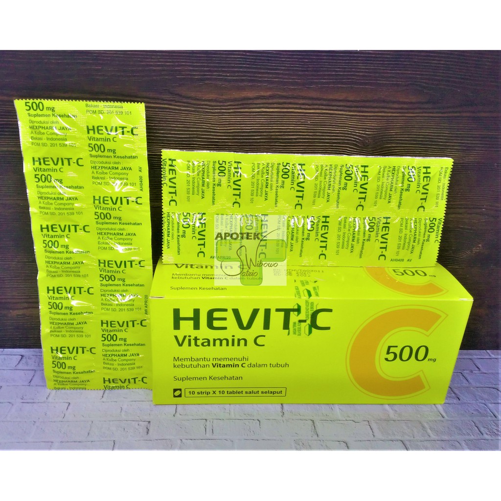 VITAMIN C 500 MG HEVIT-C TABLET STRIP 10'S