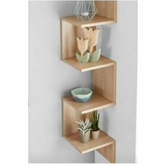 rak kayu sudut murah, rak sudut unik ,rak sudut minimalis rak sudut tempel rak kayu tempel tembok se