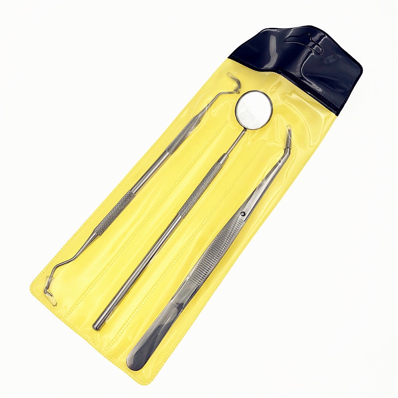 3/4/5/6 Pcs/set Perkakas Dokter Gigi Gigi Baja Tahan Karat Clean Tweezer Scraper Cermin Pembersih Karang Gigi Alat Periksa Gigi Kebersihan Gigi Perawatan Mulut
