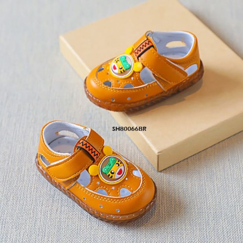 Sepatu Bayi Bunyi Cit cit, Sepatu Lampu LED warna warni, Sound shoes