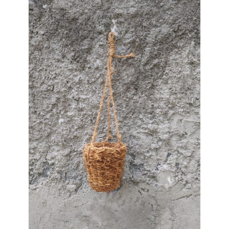 pot gantung sabut kelapa / pot anggrek / pot dari sabut kelapa / pot anggrek murah