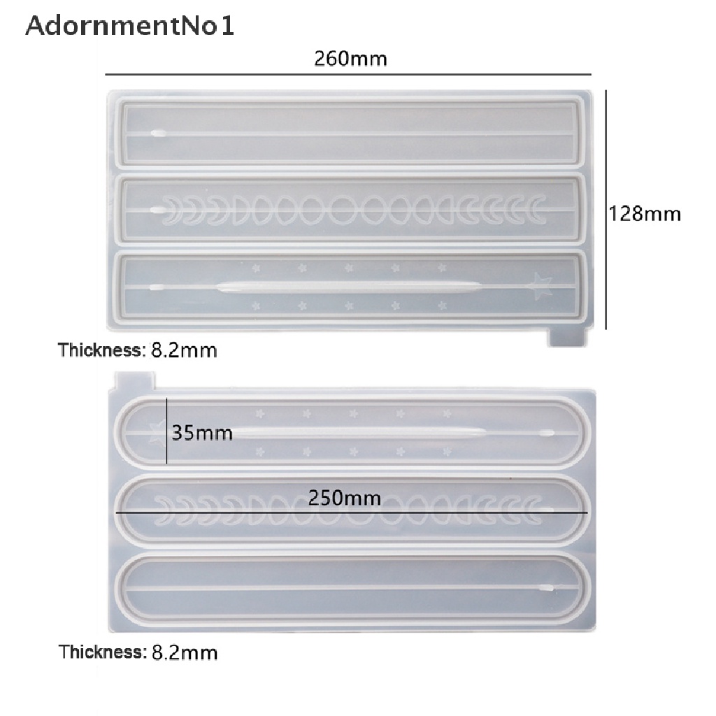 (AdornmentNo1) 1pc Cetakan Resin DIY Bentuk Matahari / Bulan / Bintang Bahan Silikon Untuk Kerajinan Tangan