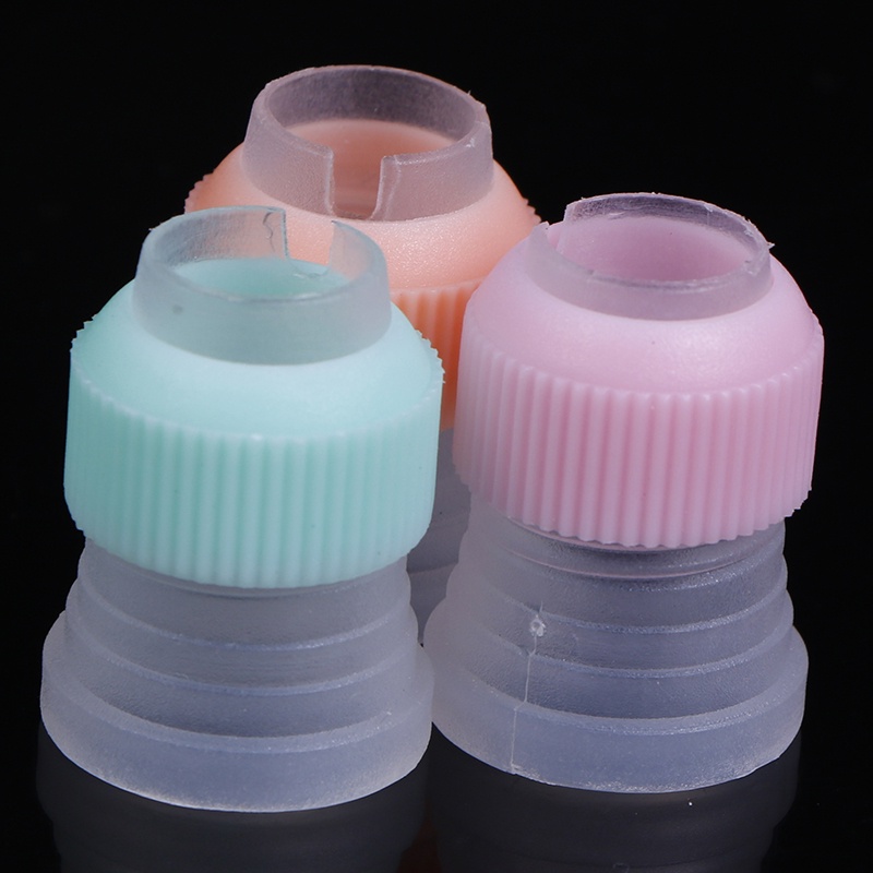 3 Pcs Nozzle Konektor Konverter Butter tip Untuk Dekorasi Kue