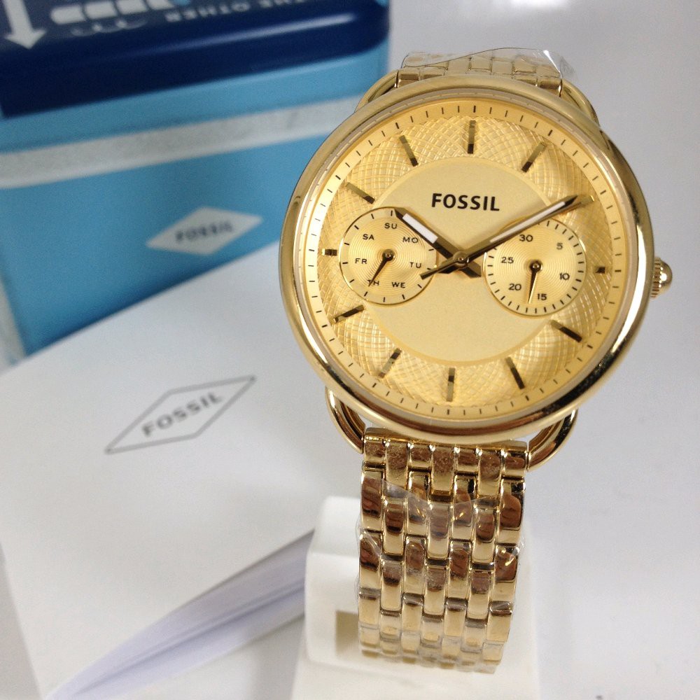 Jam Tangan Wanita F055il ES 3714 gold 34mm Original