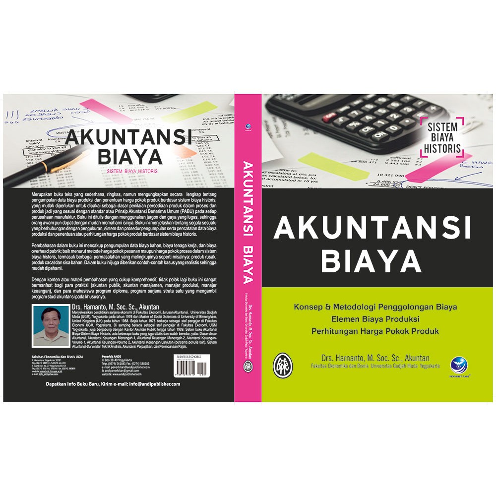 Jual Akuntansi Biaya, Konsep Dan Metodologi Penggolangan Biaya Elemen ...