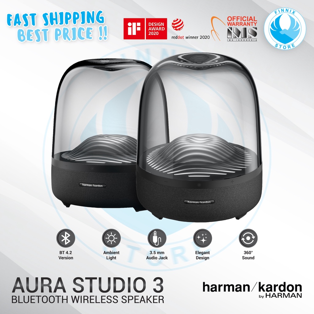 Harman Kardon Aura Studio 3 Wireless Bluetooth Speaker Portable