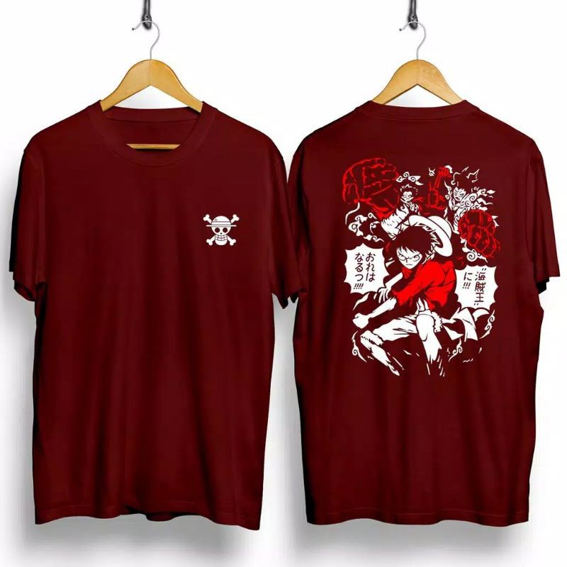 Jual Kaos sablon/anime/kartun one piece | Shopee Indonesia