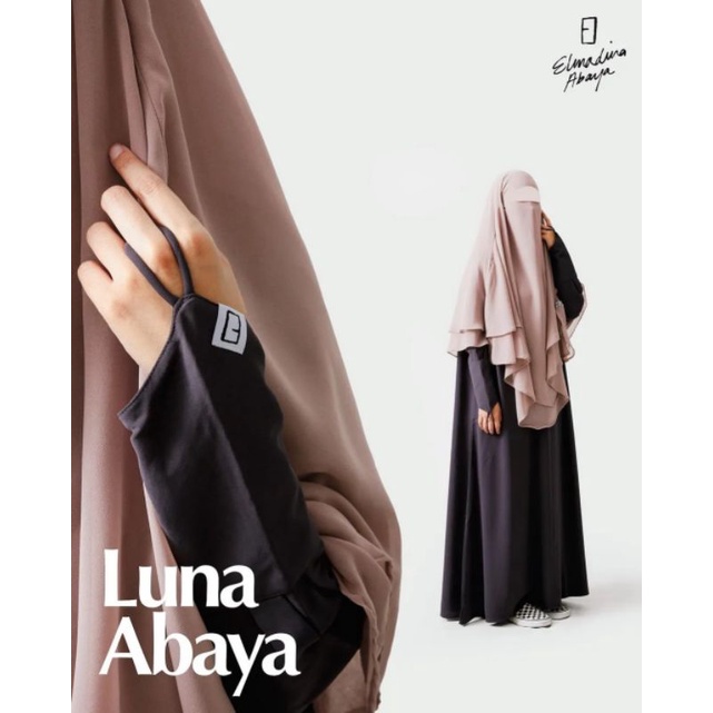 LUNA ABAYA XS DARK GREY NWT ELMADINA ABAYA