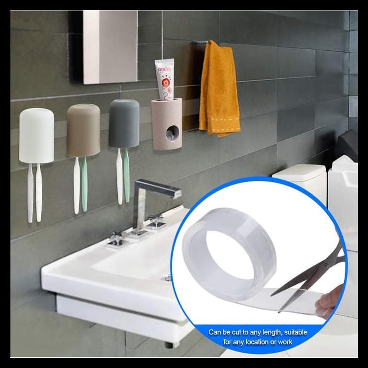 

Magic Tape Double Tape Serbaguna Perekat Barang Serbaguna Double Tape - Putih