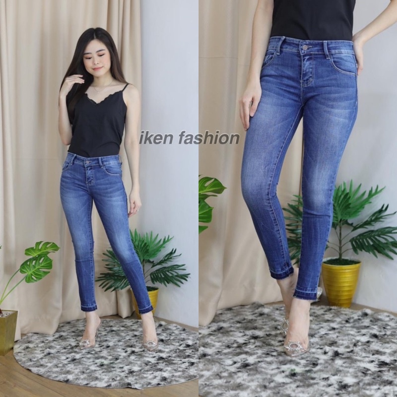 CELANA JEANS PANJANG WANITA // CELANA JEANS WANITA // ANKLE SYR JEANS
