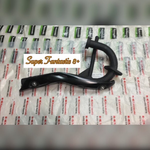 Pipe comp exhaust pipa leher cover knalpot kawasaki KLX Dtracker new 150 BF SE Ori Original Leheran