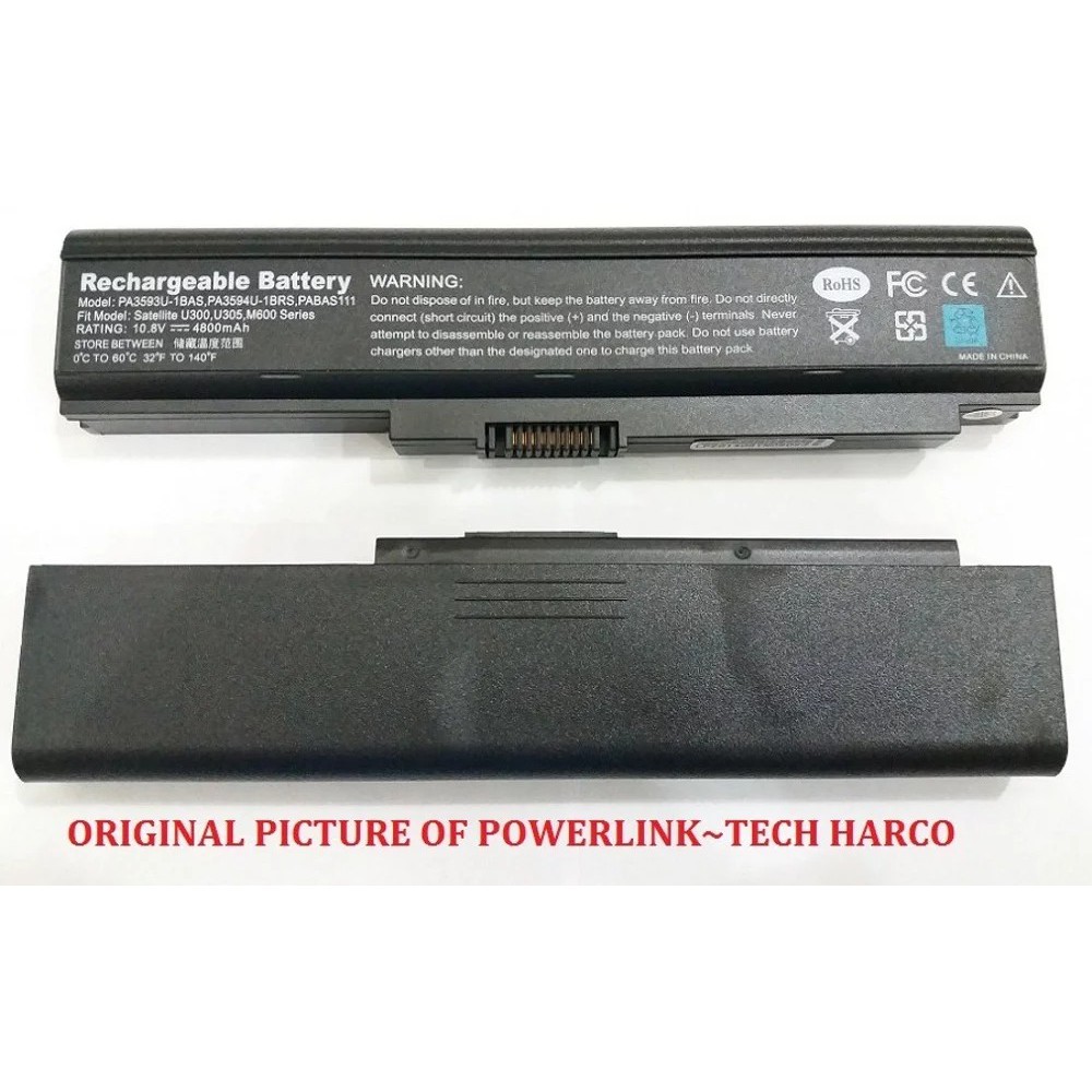 BATERAI BATTERY LAPTOP TOSHIBA SATELLITE U300 U305 PORTEGE M600 EQUIM U300 PA3593U-1BRS PA3594U-1BRS