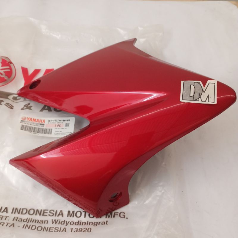 scoop air sayap kiri bawah tangki Vixion lama old warna merah 3C1-F137W-00-P0 asli original Yamaha