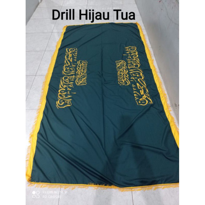 KAIN KERANDA BAHAN AMERICAN DRILL HIJAU TUA
