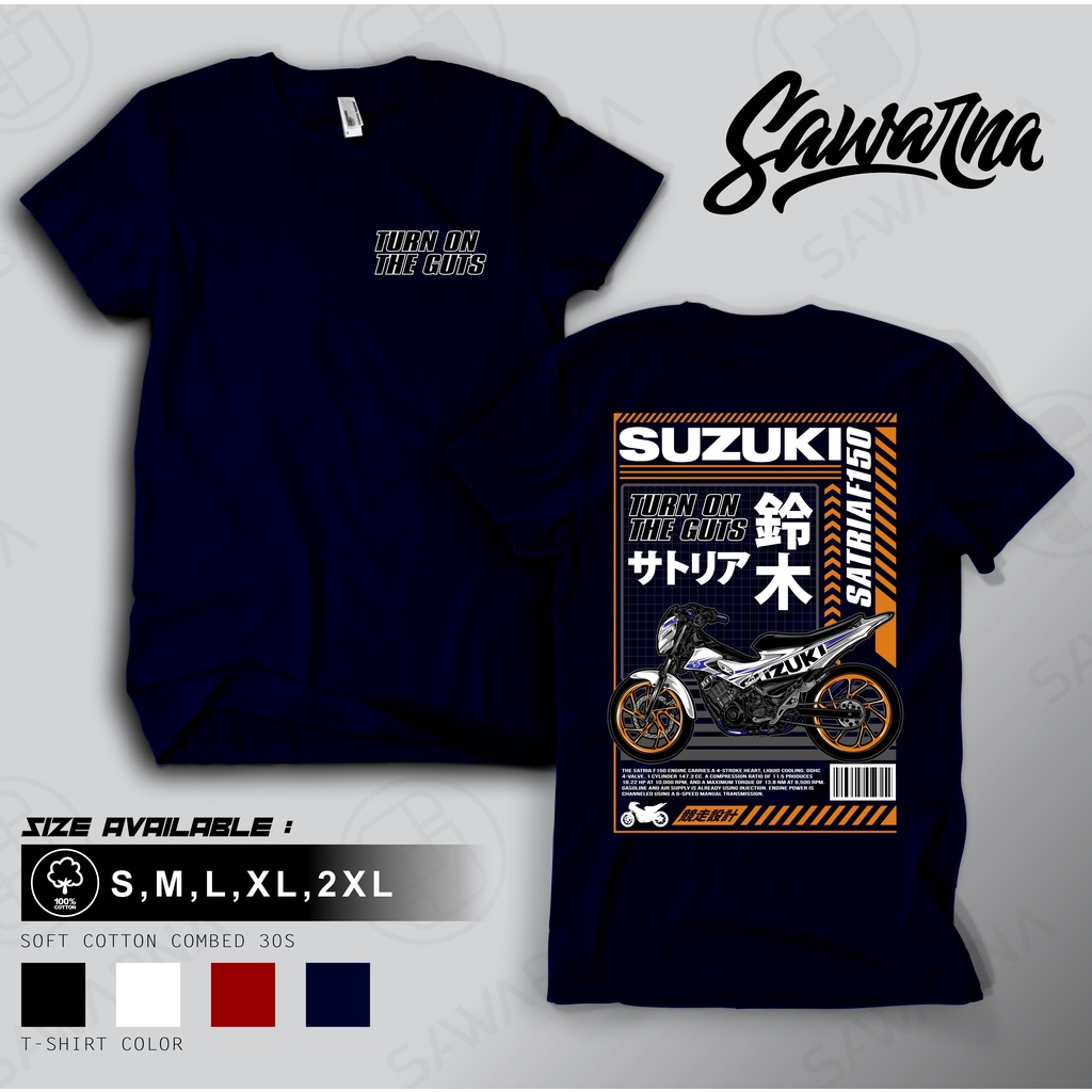 KAOS SATRIA FU 150 TSHIRT SUZUKI BAJU MOTOR RACING SATRIA FU